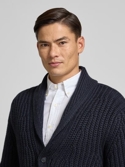 BOSS Regular Fit Strickjacke aus Schurwoll-Kaschmir-Mix - BECKHAM x BOSS Marine 3
