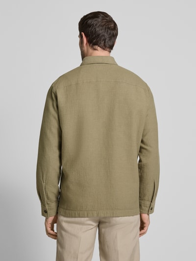 Marc O'Polo Loose Fit Overshirt aus reiner Baumwolle Oliv 5