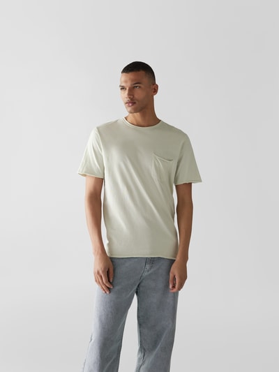 Rag & Bone T-Shirt mit Brusttasche Hellgruen 4