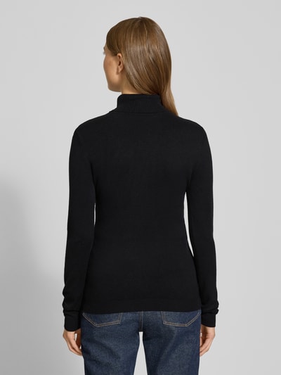 Vero Moda Slim coltrui van viscosemix, model 'GLORY' Zwart - 5