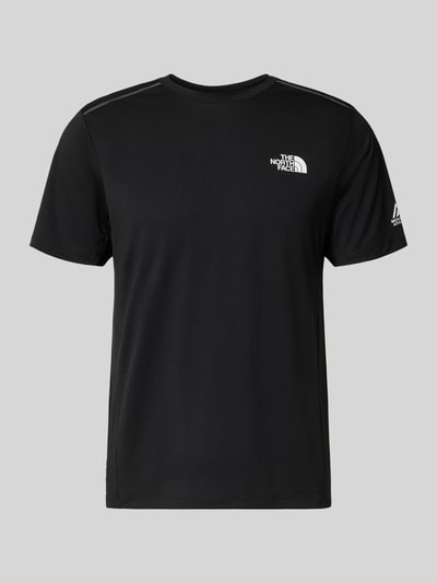 Productfoto, T-Shirt met logo en ronde hals van The North Face in zwart, regular fit, ruglengte maat M: 69 cm