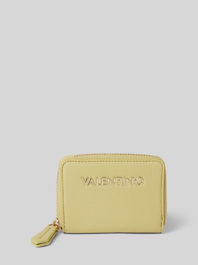 VALENTINO BAGS Portemonnee met labelapplicatie, model 'ARCADIA' Lichtgroen - 1