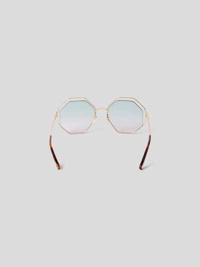 Chloé Hexagonale Sonnenbrille Mittelbraun 6