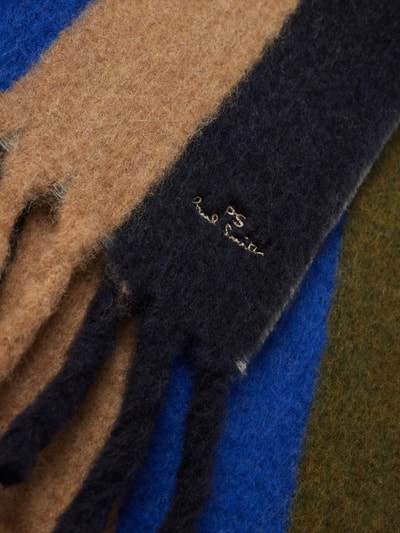 PAUL SMITH Schal mit Label-Detail Marine 2