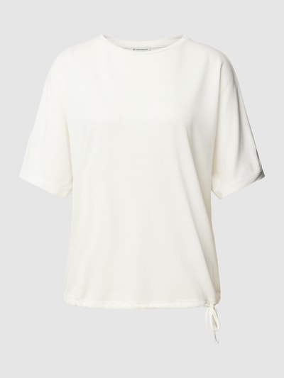 Tom Tailor T-Shirt mit Tunnelzug am Saum Offwhite 2