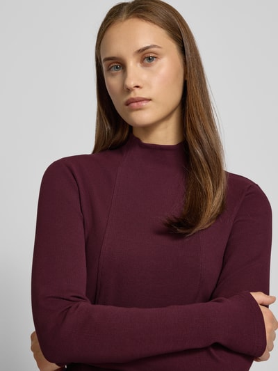 G-Star Raw Bluzka z długim rękawem ze stójką Bordowy 3