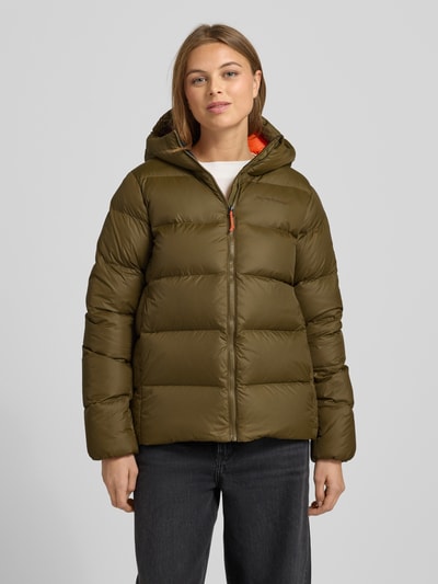 PEAK PERFORMANCE Gewatteerd jack met labelstitching, model 'FROST DOWN' Kaki - 4