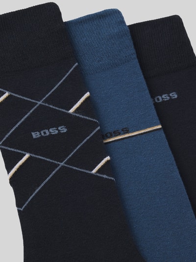BOSS Socken aus Baumwoll-Mix im 3er-Pack Marine 2