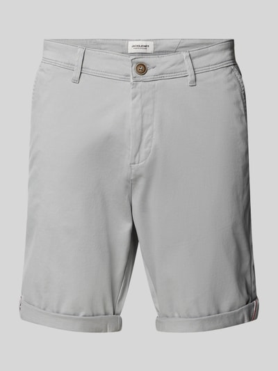 Jack & Jones Regular Fit Bermudas mit Eingrifftaschen Modell 'IBOWIE' Mittelgrau 2