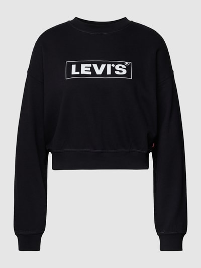 Levi's® Sweatshirt mit Label-Print Modell 'Laundry' Black 2