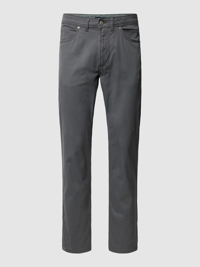 Christian Berg Men Spodnie o kroju slim fit z dodatkiem streczu Ciemnoszary 2