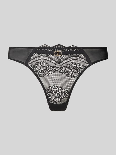 LASCANA String met applicatie, model 'Elenora' Zwart - 1