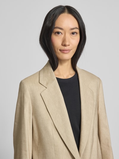 Drykorn Blazer met reverskraag, model 'BUNDREY' Zand - 3