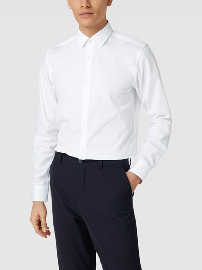 HUGO Slim fit zakelijk overhemd met kentkraag, model 'Ekoy' Wit - 4