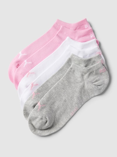 Puma Sneakersocken in unifarbenem Design im 6er-Pack Rosa 1