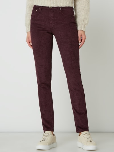 Jacob Cohen Slim Fit Jeans mit Stretch-Anteil Modell 'Kimberly' Pflaume 4