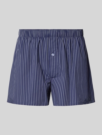 Hanro Boxershort met labeldetail Marineblauw - 1
