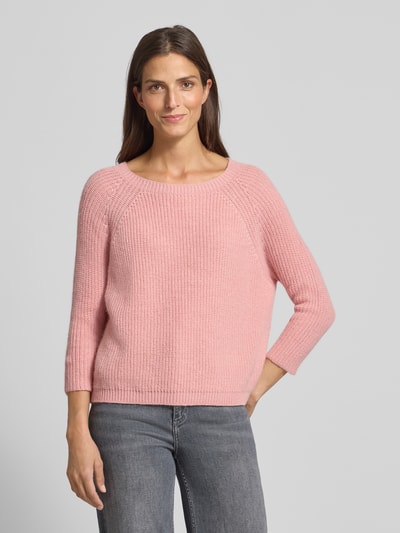 Weekend Max Mara Regular Fit Strickpullover mit Woll-Anteil Modell 'XENO' Hellrosa 4
