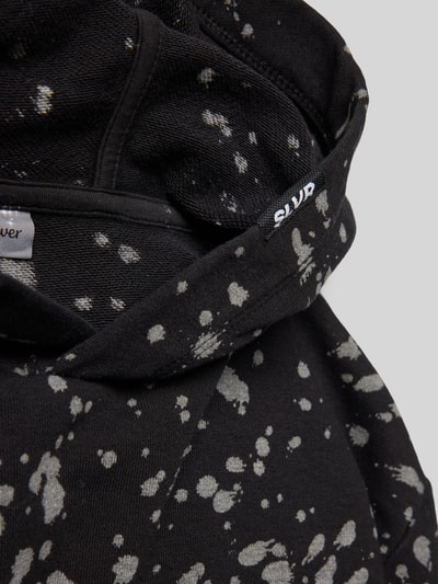 s.Oliver RED LABEL Oversized hoodie van katoenmix Zwart - 2