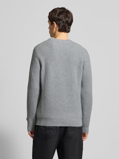 Levi's® Strickpullover aus Woll-Mix mit Rundhalsausschnitt Hellgrau Melange 5