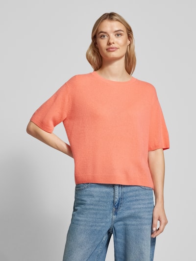 Christian Berg Woman Gebreide pullover met ribboorden Abrikoos - 4