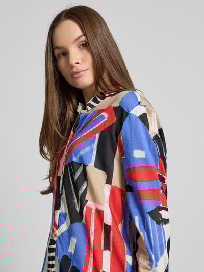 Christian Berg Woman Hemdblusenkleid mit Umlegekragen und Knopfleiste Blau 3