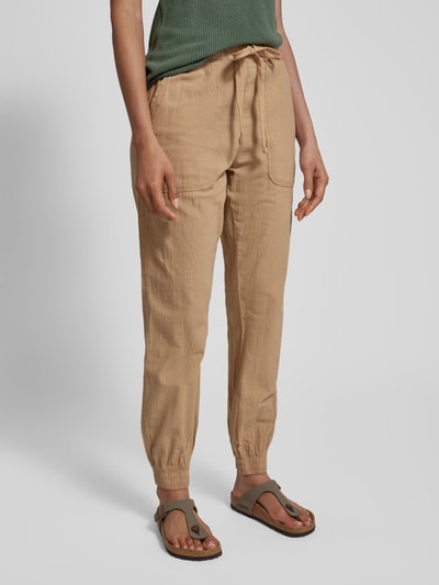 Kaffe Jogpants in unifarbenem Design Modell 'KANAYA' Beige 4