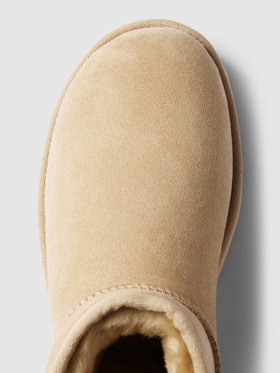 UGG Boots van leer met labelpatch, model 'CLASSIC MINI' Zand - 3