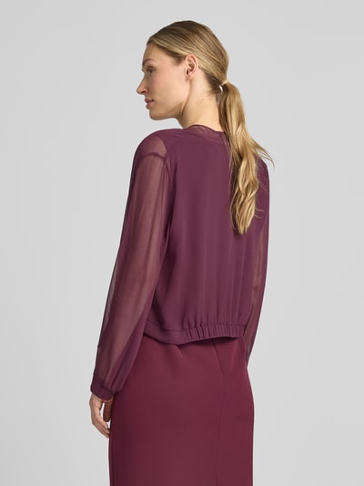 Vera Mont Regular Fit Bolero im semi-transparentem Design Dunkelrot 5