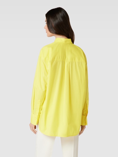 Jake*s Collection Overhemdblouse met doorknoopsluiting Geel - 5