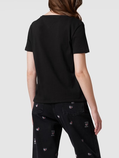 Tommy Jeans T-Shirt aus Baumwolle mit Brand-Detail Black 5
