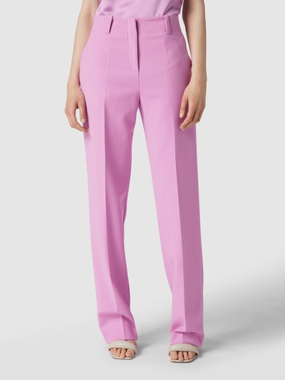 HUGO Straight Fit Stoffhose mit Bügelfalten Modell 'Hulana' - OCCASION CAPSULE Pink 4