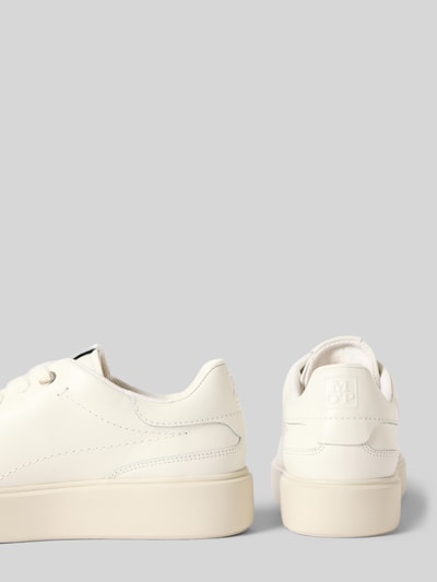 Productfoto, witte sneakers van rundleer model 'Cora 13' van Marc O'Polo, Dames sneakers van Marc O'Polo