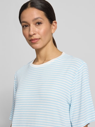 MSCH Copenhagen Regular Fit T-Shirt aus Modal-Mix Modell 'Jana' Hellblau 3