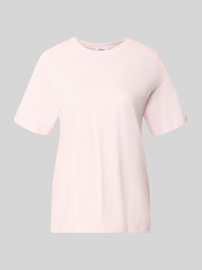 s.Oliver RED LABEL Regular Fit T-Shirt aus reiner Baumwolle Hellrosa 2