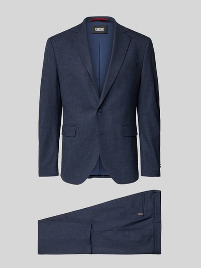 Produktfoto, Regular Fit Blazer aus Viskose-Mix Modell 'Dalotti' von CINQUE in Dunkelblau, Zwei-Knopf-Design, Pattentaschen, feine Textur