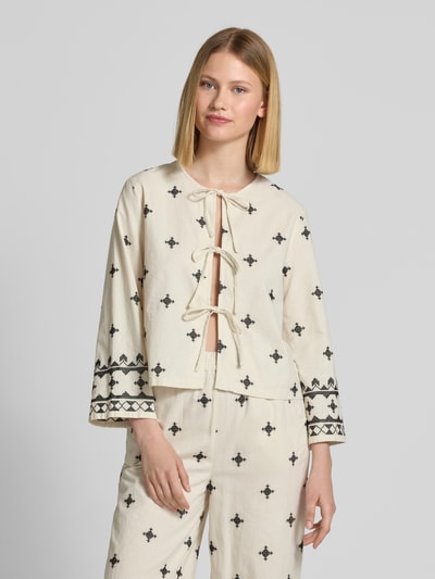 B.Young Hemdbluse mit Schnürverschluss Modell 'DUNIA' Offwhite 4