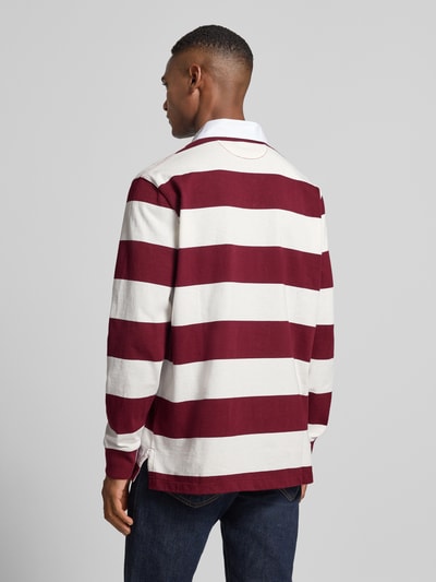 Polo Ralph Lauren Sweatshirt met polokraag en labelstitching Donkerrood - 5