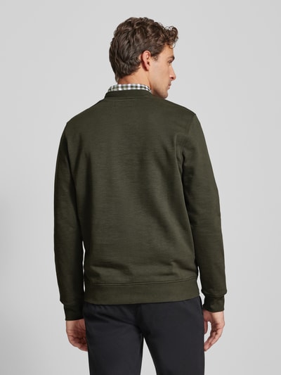 Marc O'Polo Regular Fit Sweatshirt aus Bio-Baumwolle Oliv 5