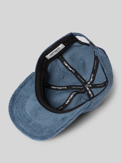 Carhartt Work In Progress Czapka z daszkiem z wyhaftowanym logo Lodowy błękitny 2