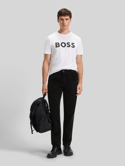 BOSS Orange Tapered Cordhose aus Baumwoll-Mix Modell Black 1