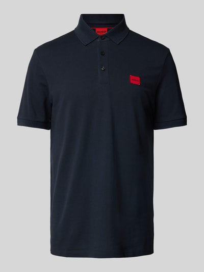 HUGO Poloshirt mit Label-Patch Modell 'Dereso' Marine 2