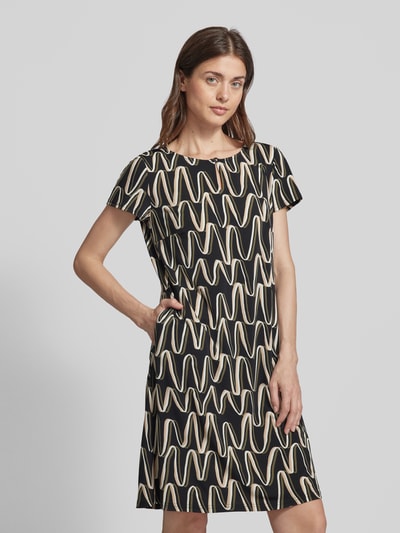 Betty Barclay Knielanges Kleid mit Allover-Muster Black 4