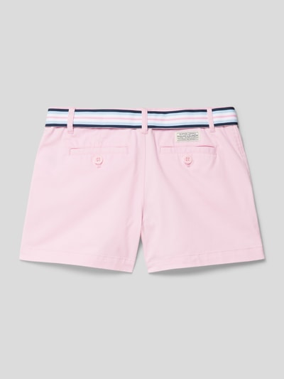 Polo Ralph Lauren Teens Regular Fit Shorts mit Gürtel Hellrosa 3