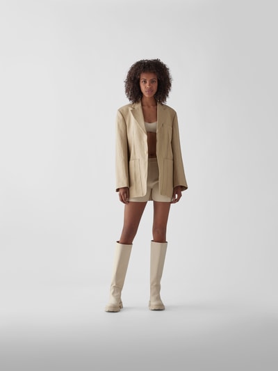 Jacquemus Leinenblazer mit Reverskragen Beige 1