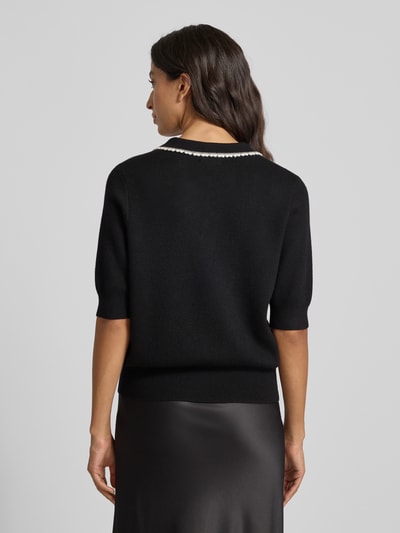 SUNCOO PARIS Regular fit poloshirt met borstzakken, model 'POLKA' Zwart - 5