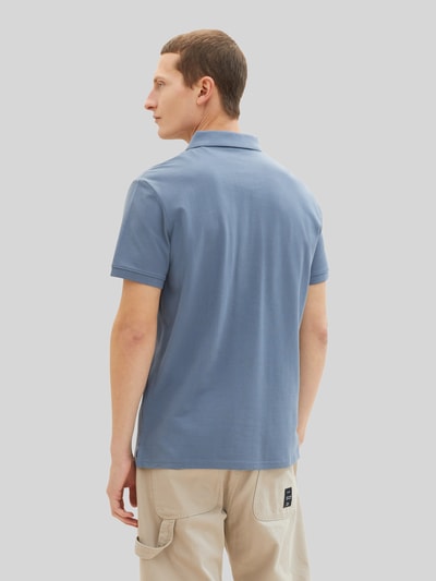 Tom Tailor Regular Fit Poloshirt aus Baumwoll-Viskose-Mix Mittelgrau 5