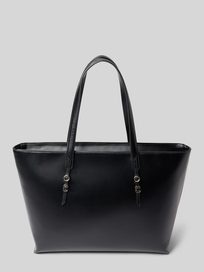 Produktfoto, Shopper in Lederoptik Modell 'SYNDRA_SHOPPER' von HUGO, Optik: Unifarben, Reißverschluss, Hauptfach, Einschubfach innen, Label-Applikation aus Metall, Tragehenkel