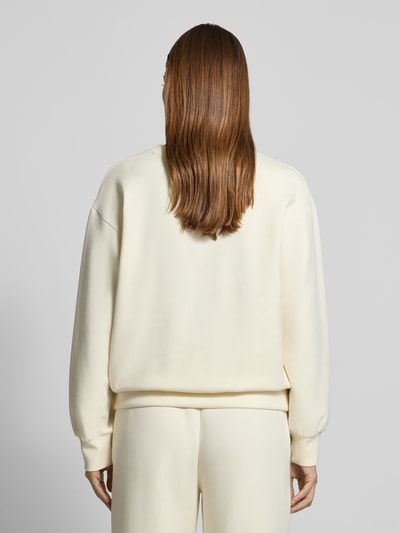 Marc Cain Sweatshirt met ribboorden Ecru - 5