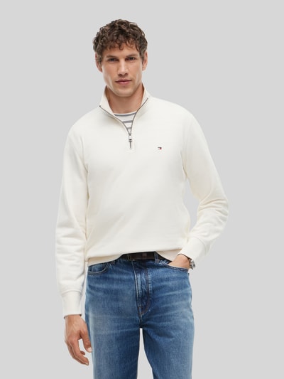Tommy Hilfiger Regular fit schipperstrui van katoenmix Offwhite - 4